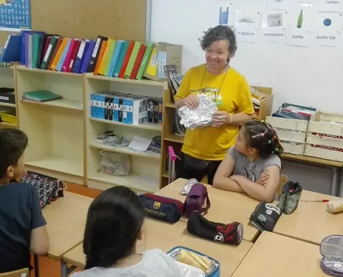 Alumnes al taller evitem el malbaramament alimentari